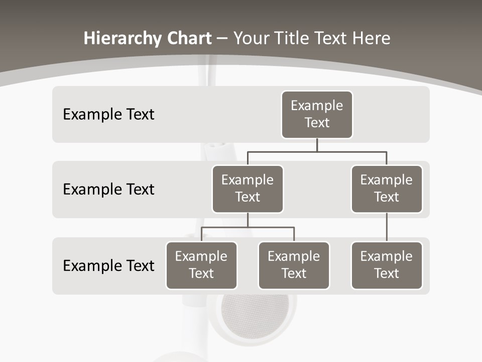 Music Isolated Cable PowerPoint Template