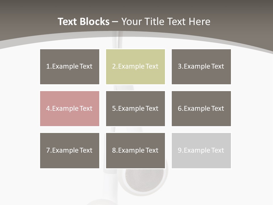 Music Isolated Cable PowerPoint Template