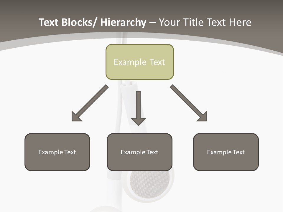 Music Isolated Cable PowerPoint Template