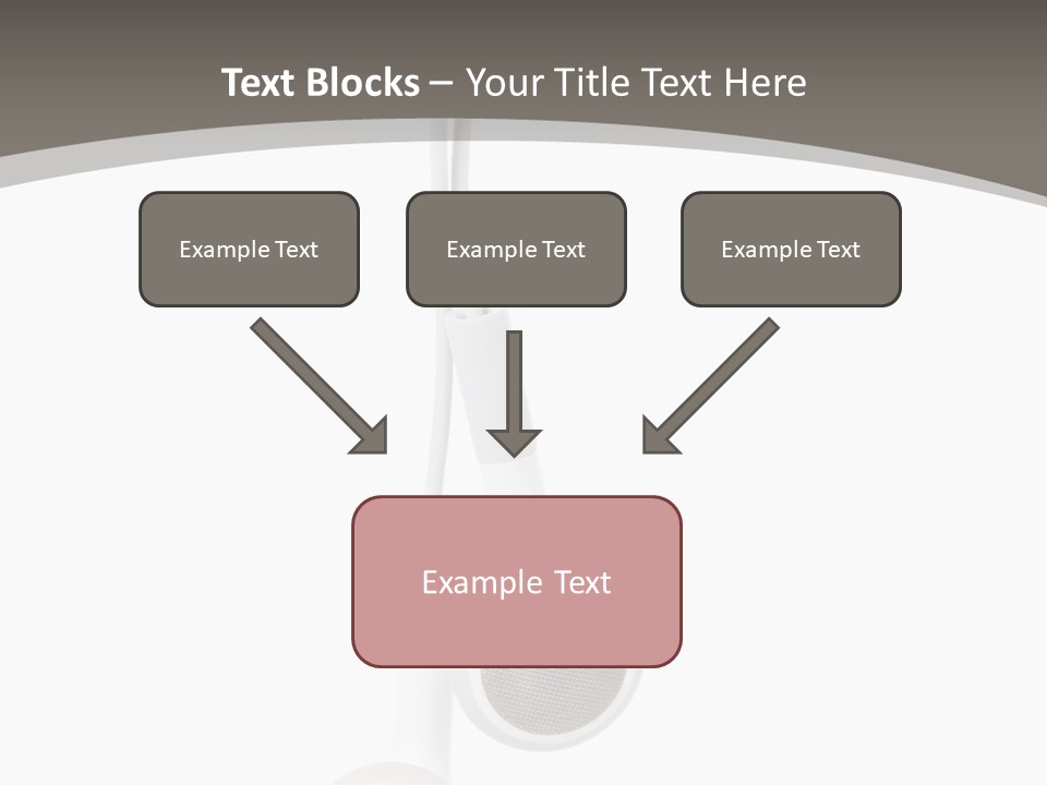 Music Isolated Cable PowerPoint Template