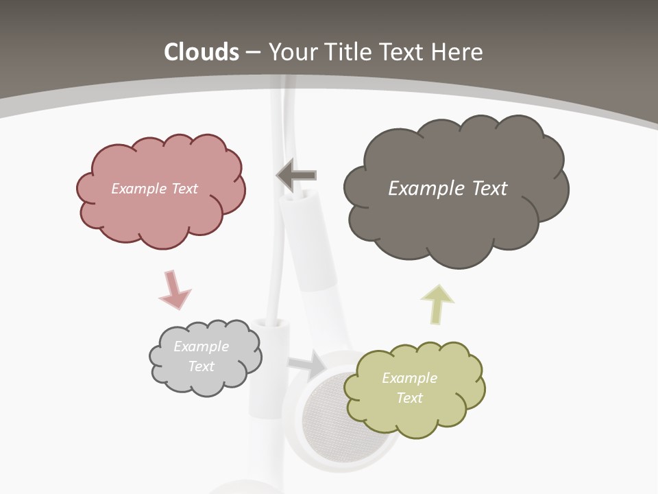 Music Isolated Cable PowerPoint Template