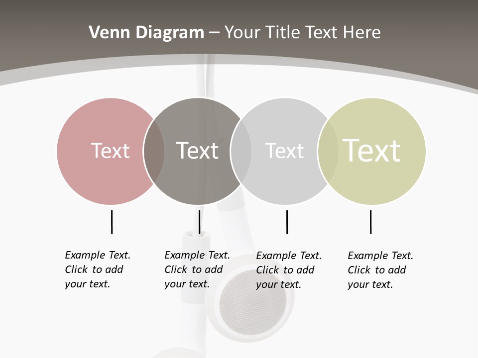 Music Isolated Cable PowerPoint Template