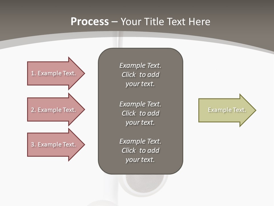 Music Isolated Cable PowerPoint Template