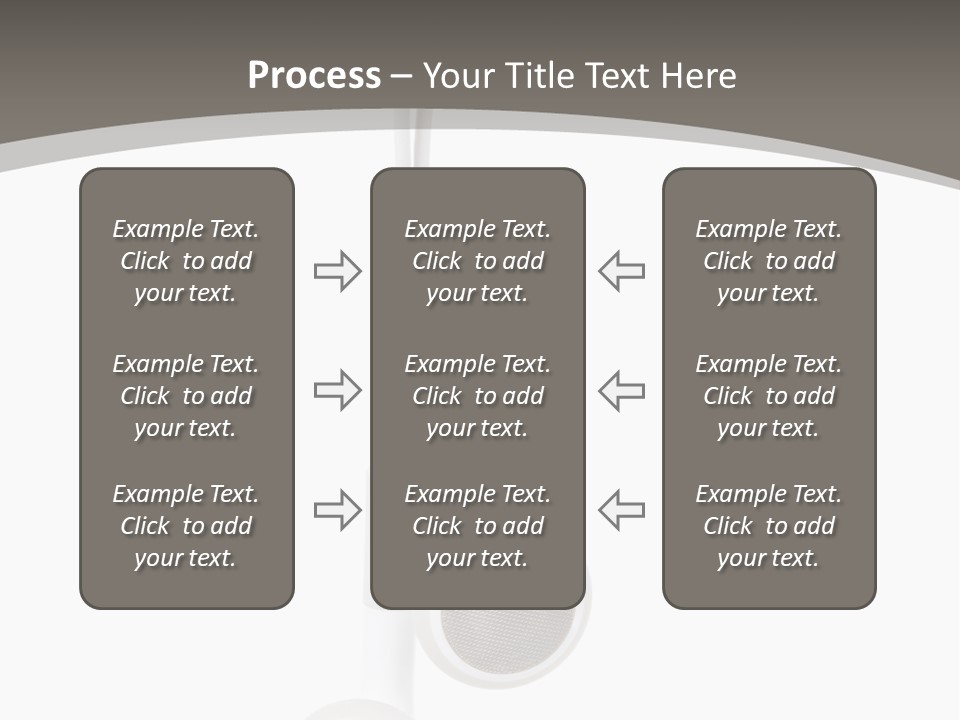 Music Isolated Cable PowerPoint Template