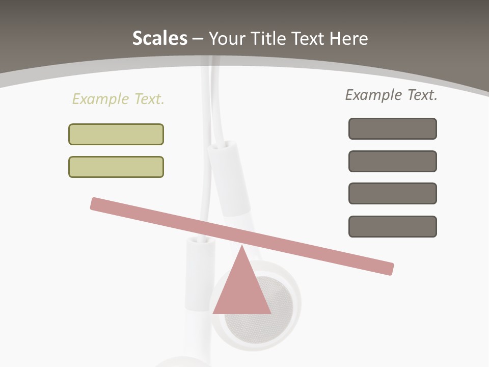 Music Isolated Cable PowerPoint Template