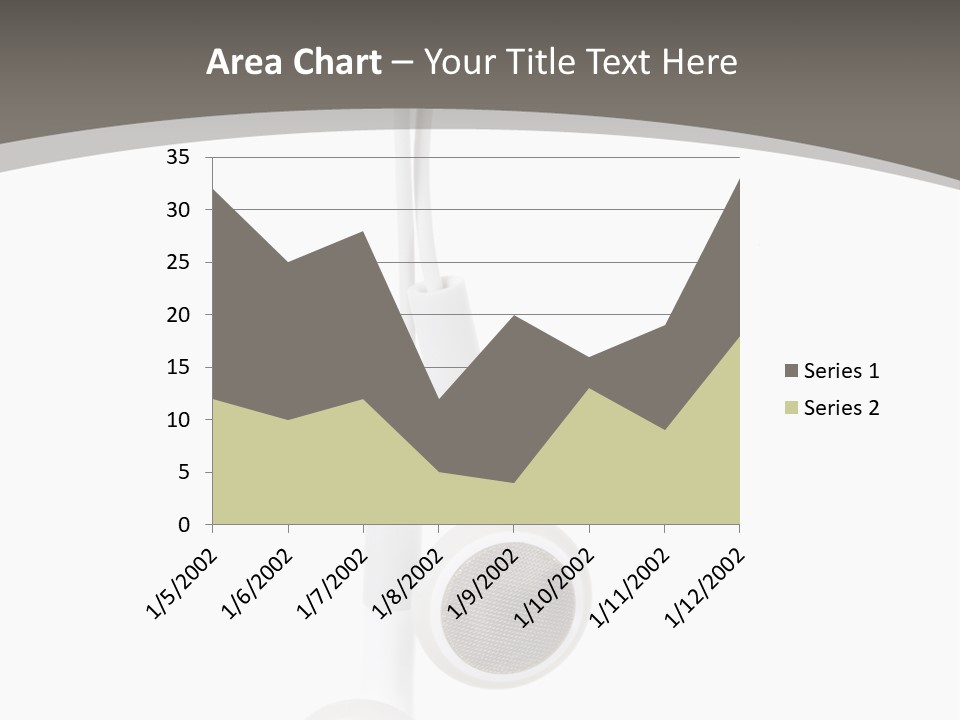 Music Isolated Cable PowerPoint Template