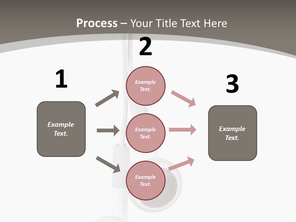 Music Isolated Cable PowerPoint Template