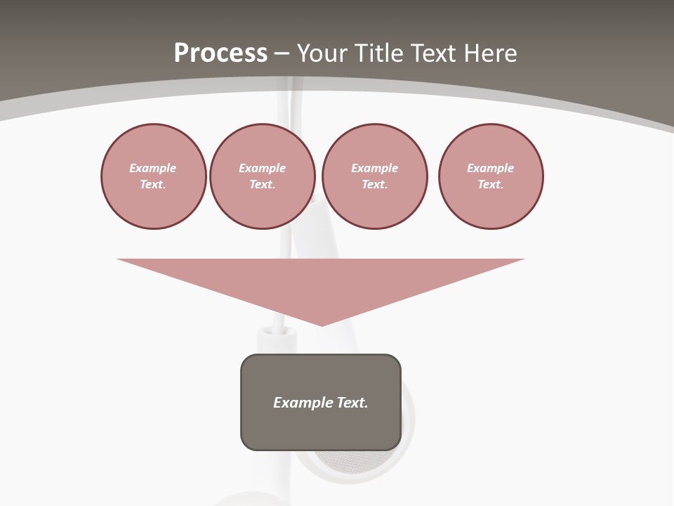 Music Isolated Cable PowerPoint Template