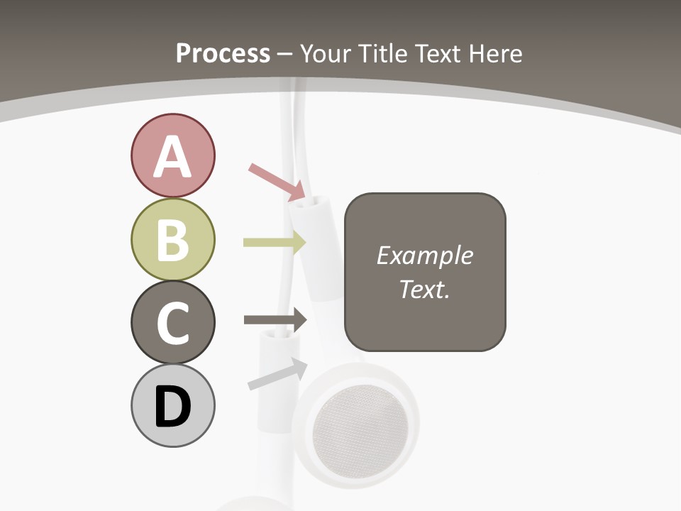 Music Isolated Cable PowerPoint Template