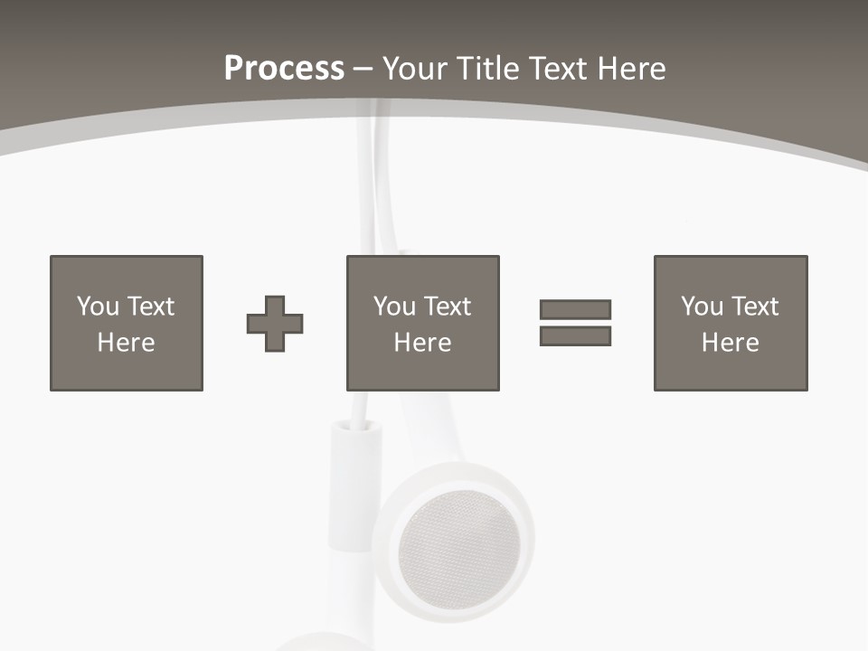 Music Isolated Cable PowerPoint Template