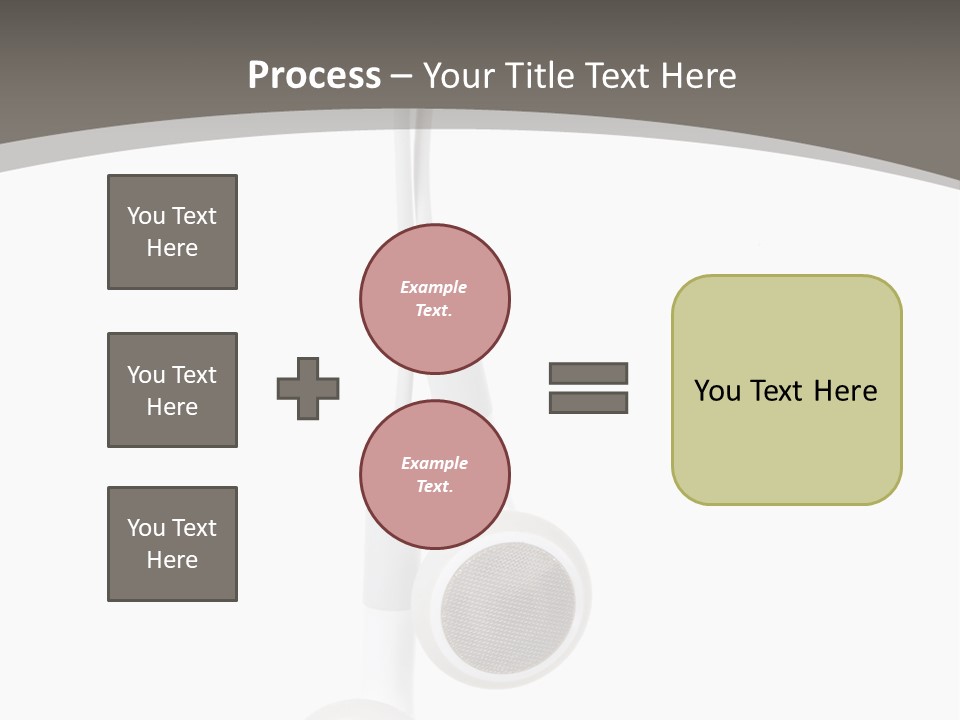 Music Isolated Cable PowerPoint Template