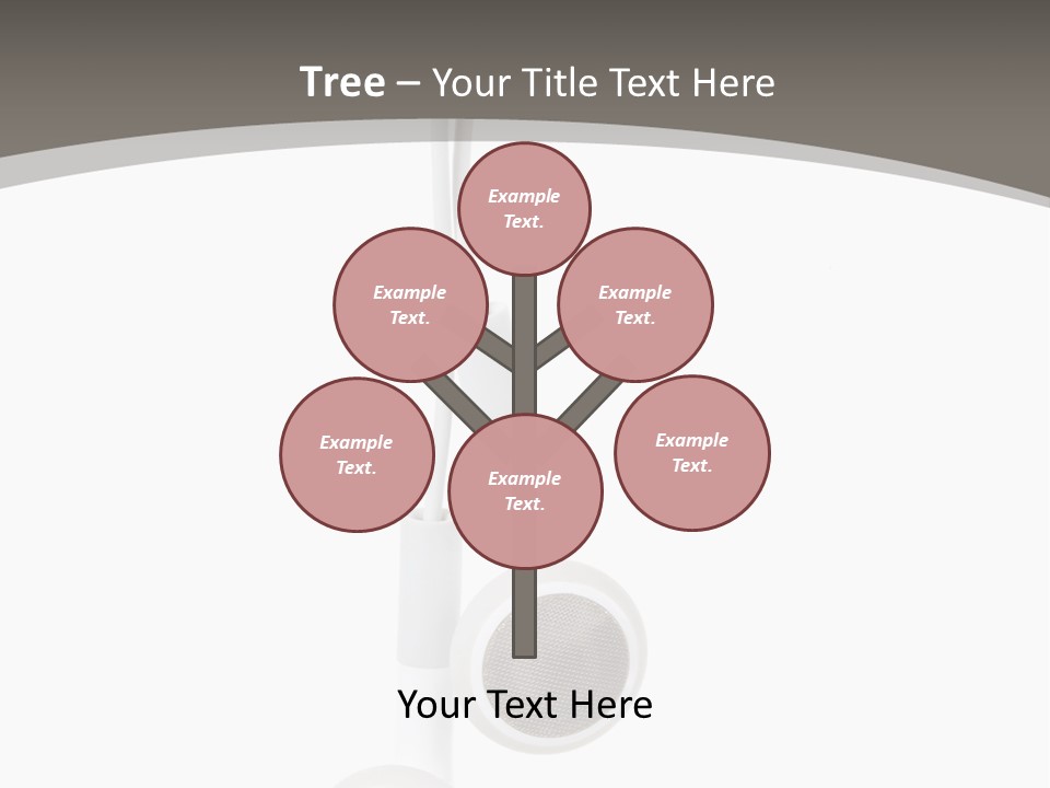 Music Isolated Cable PowerPoint Template