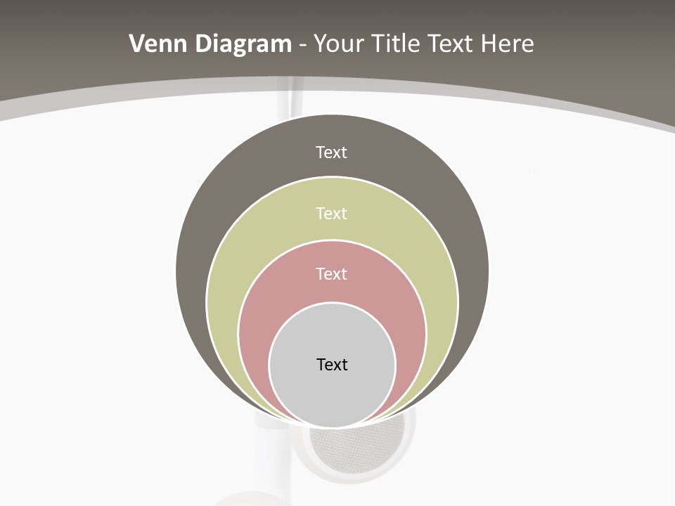 Music Isolated Cable PowerPoint Template