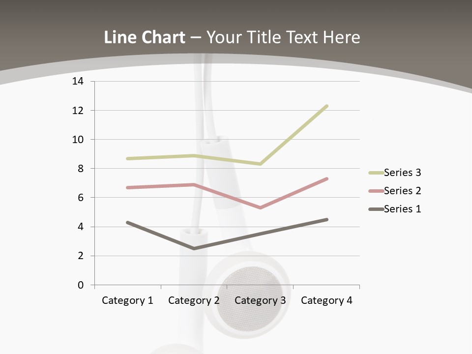Music Isolated Cable PowerPoint Template