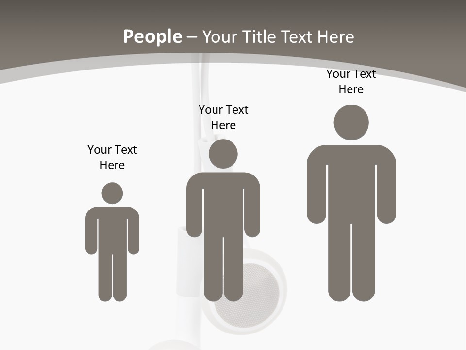 Music Isolated Cable PowerPoint Template