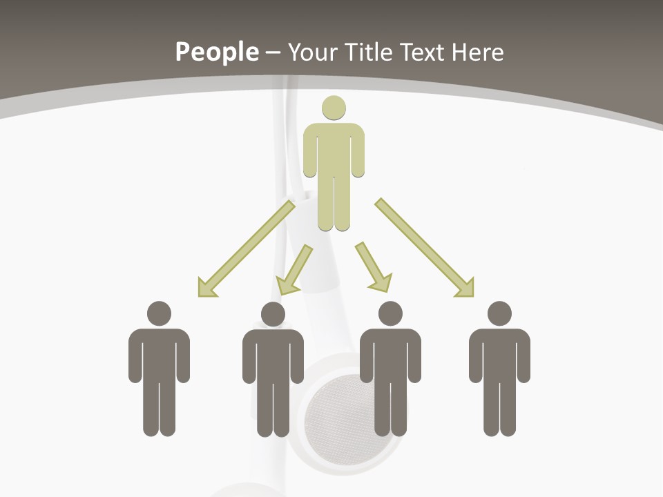 Music Isolated Cable PowerPoint Template