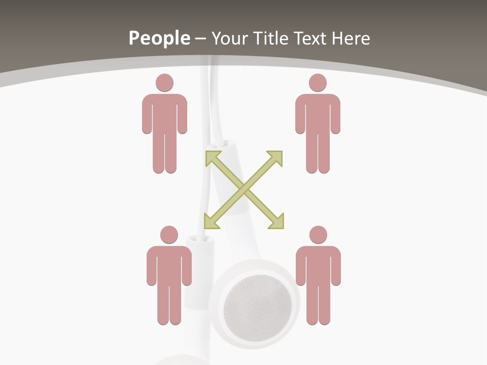 Music Isolated Cable PowerPoint Template