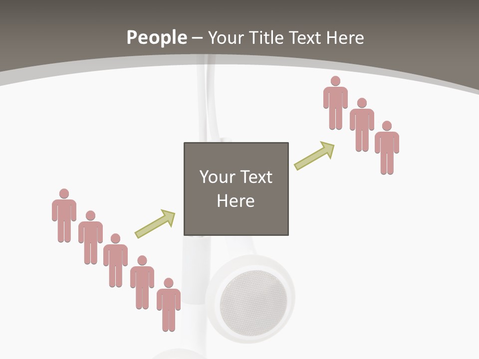 Music Isolated Cable PowerPoint Template