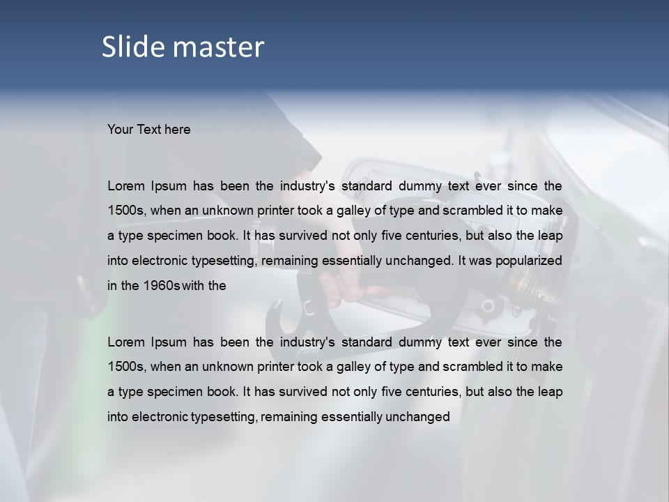 High Auto Sign PowerPoint Template