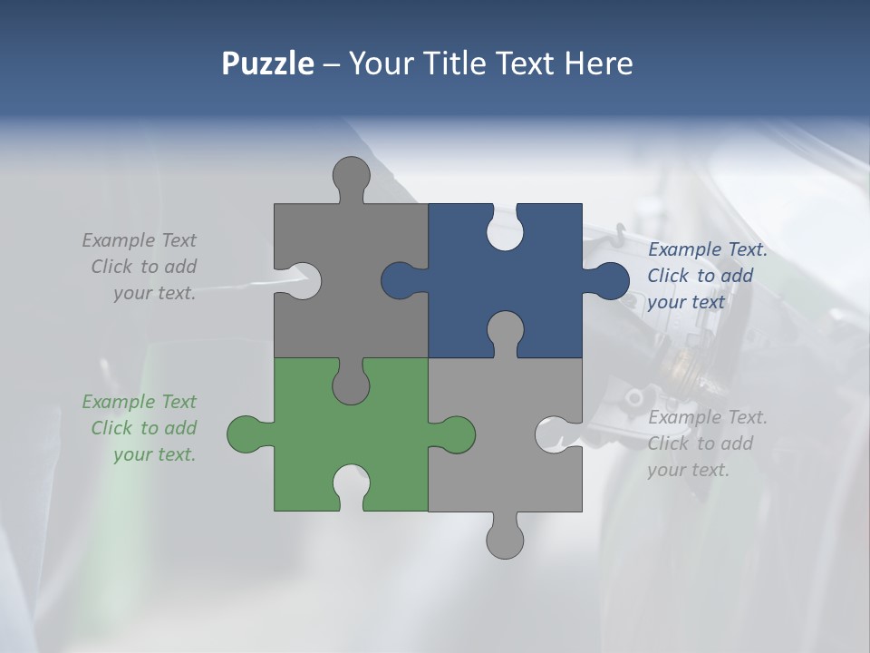 High Auto Sign PowerPoint Template