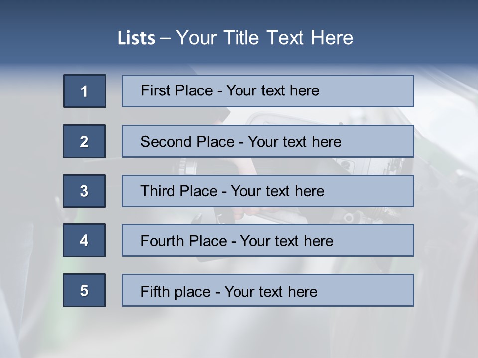 High Auto Sign PowerPoint Template