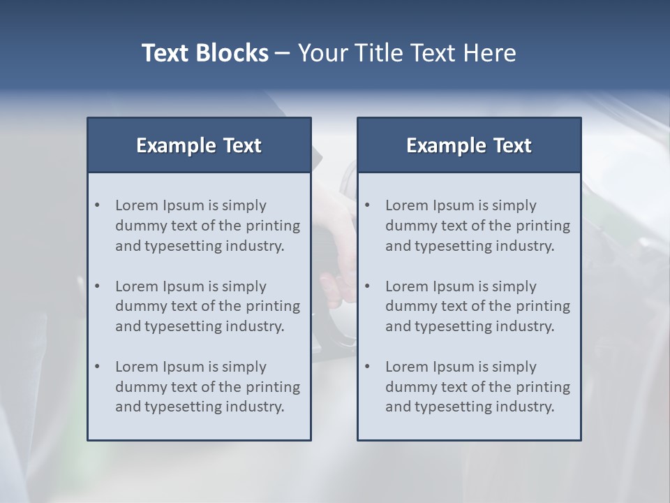 High Auto Sign PowerPoint Template
