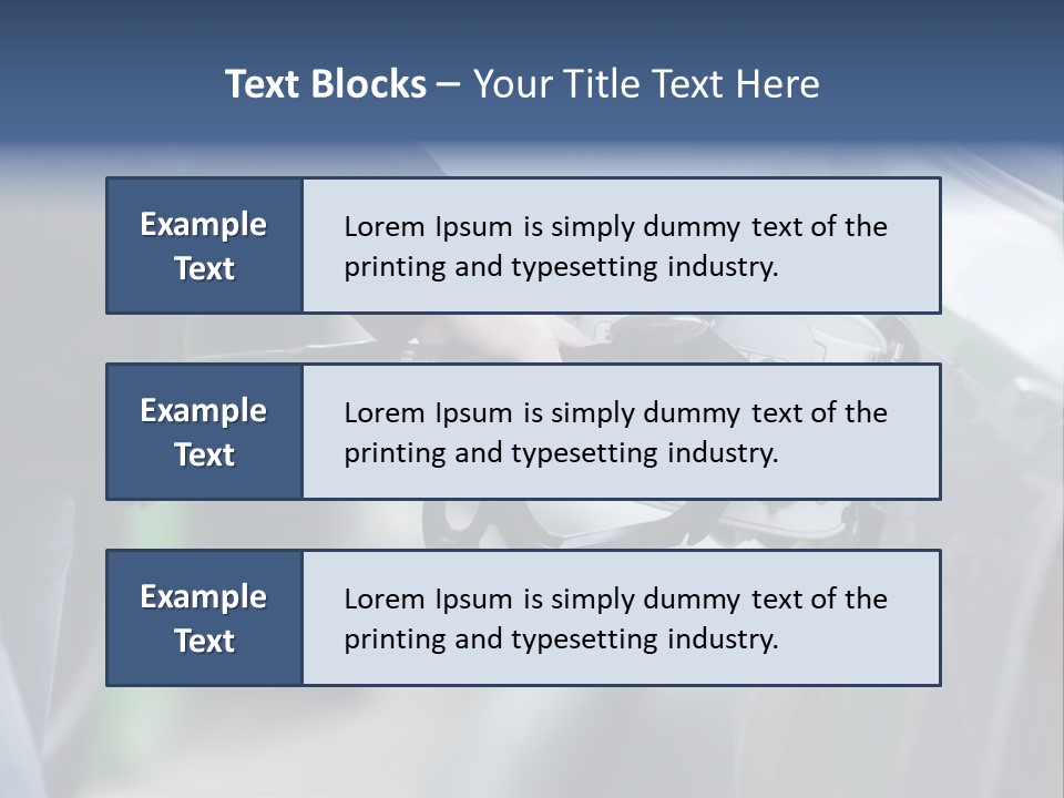 High Auto Sign PowerPoint Template