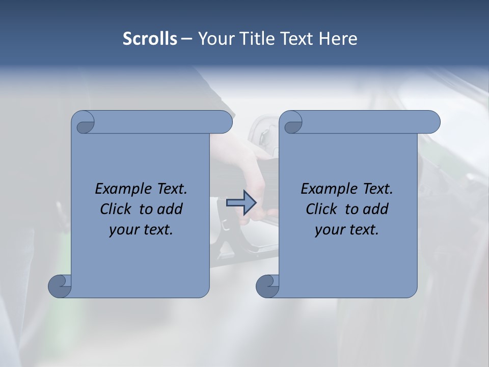 High Auto Sign PowerPoint Template