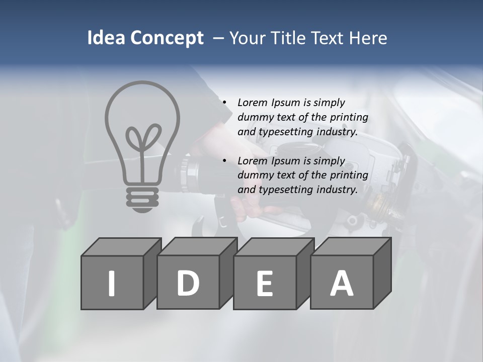 High Auto Sign PowerPoint Template