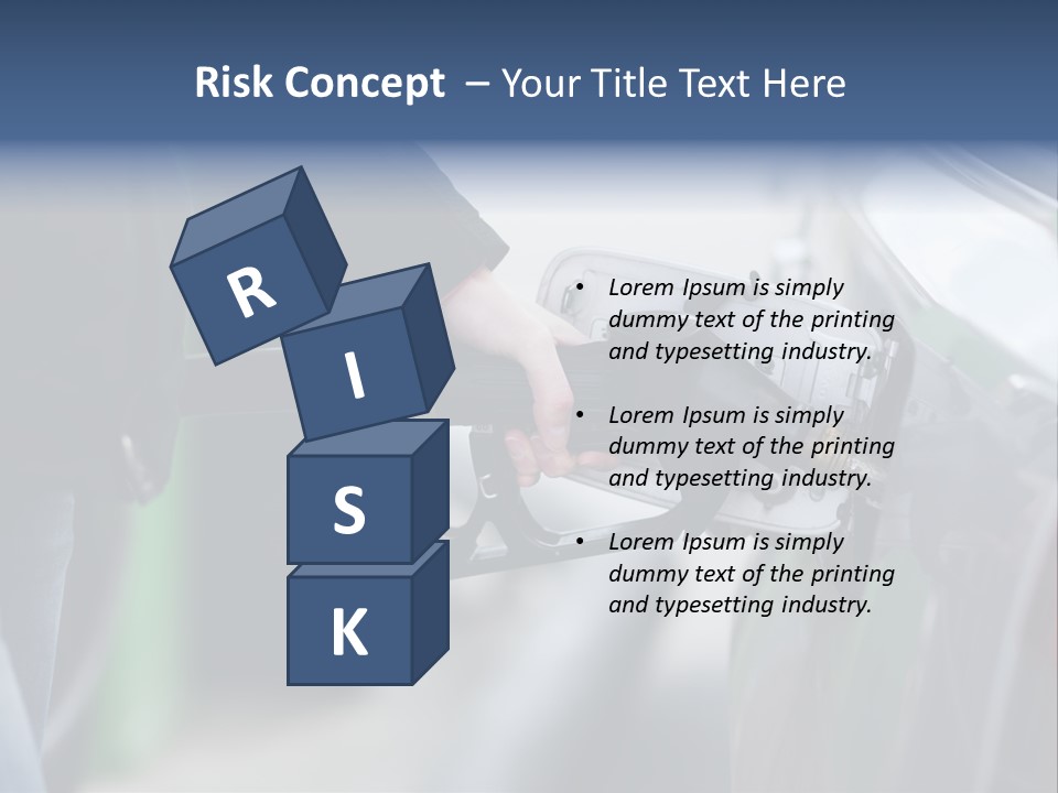 High Auto Sign PowerPoint Template