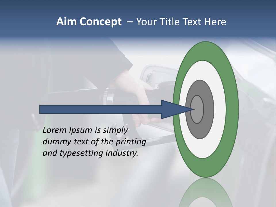 High Auto Sign PowerPoint Template