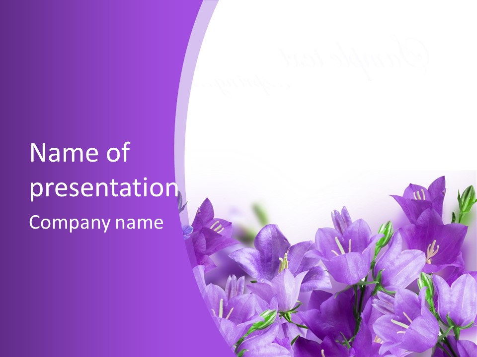 Copy Bell Floral PowerPoint Template