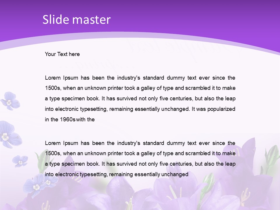 Copy Bell Floral PowerPoint Template