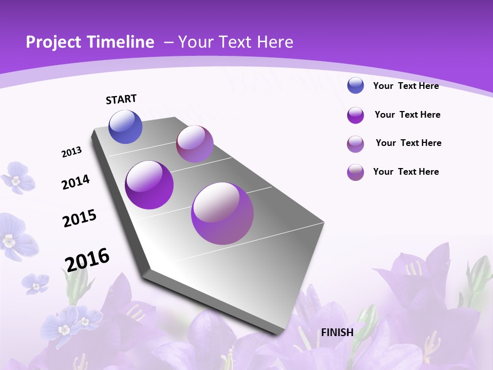 Copy Bell Floral PowerPoint Template
