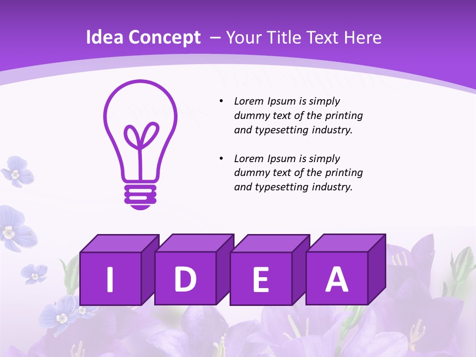 Copy Bell Floral PowerPoint Template