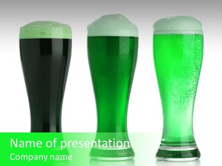 Lager Green Beer Cold PowerPoint Template