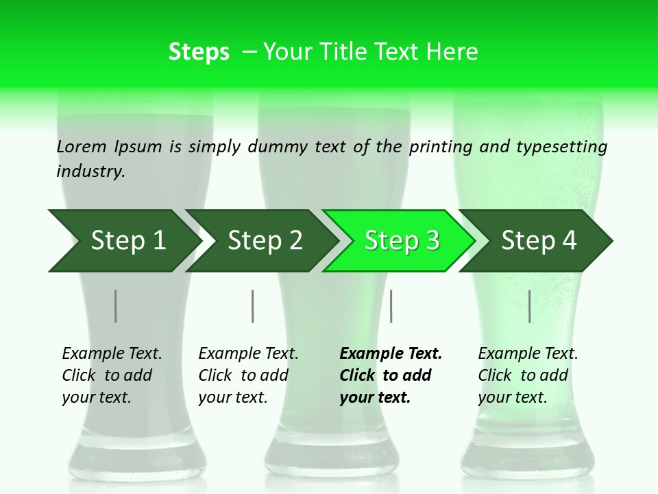 Lager Green Beer Cold PowerPoint Template