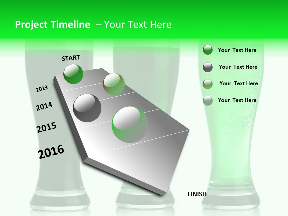 Lager Green Beer Cold PowerPoint Template