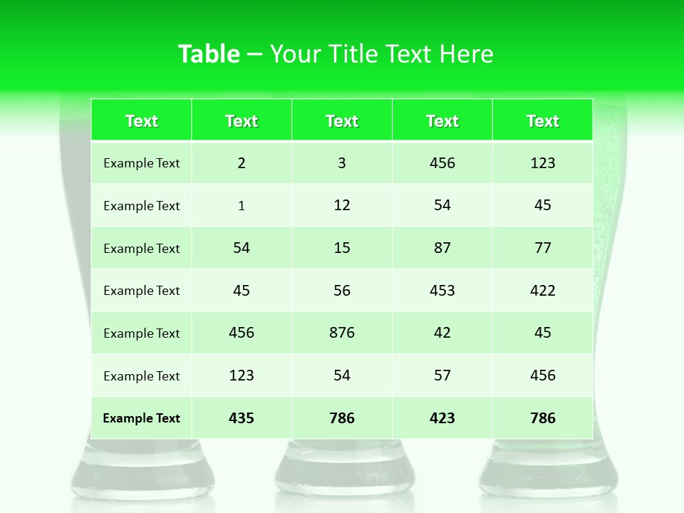 Lager Green Beer Cold PowerPoint Template