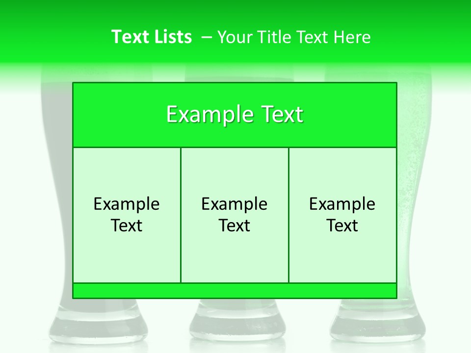 Lager Green Beer Cold PowerPoint Template