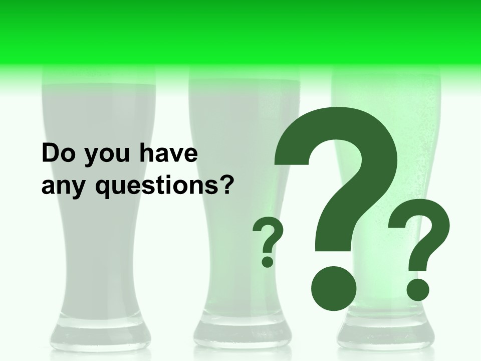 Lager Green Beer Cold PowerPoint Template