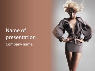 Person Clear Beauty PowerPoint Template