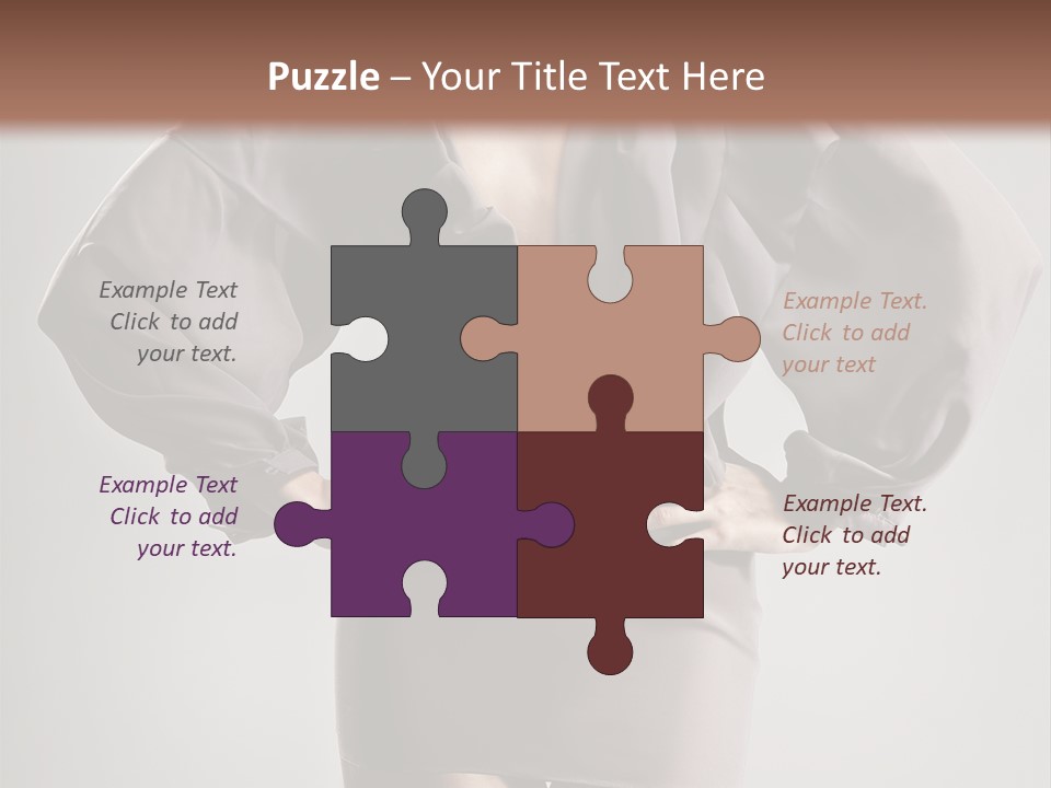 Person Clear Beauty PowerPoint Template