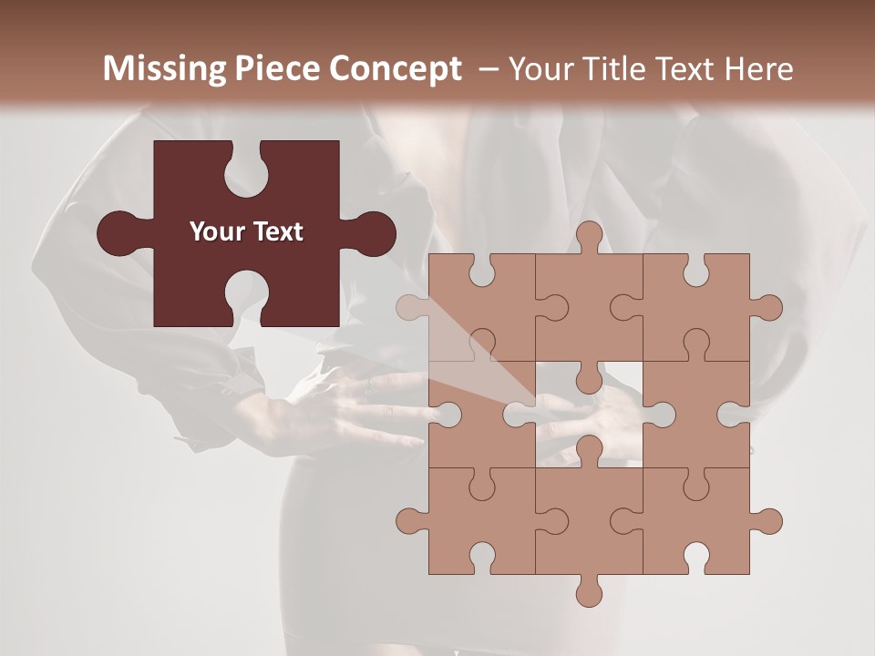 Person Clear Beauty PowerPoint Template