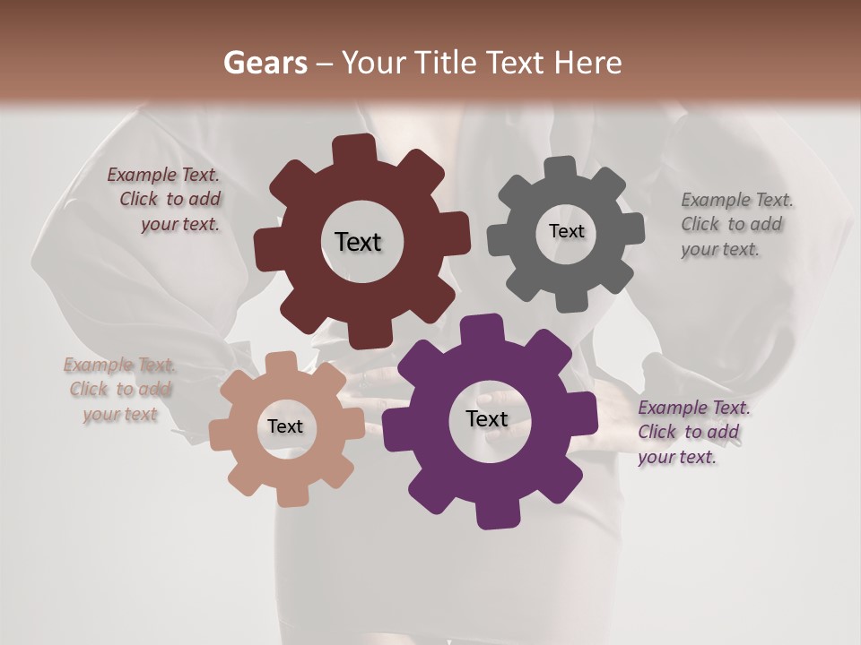 Person Clear Beauty PowerPoint Template