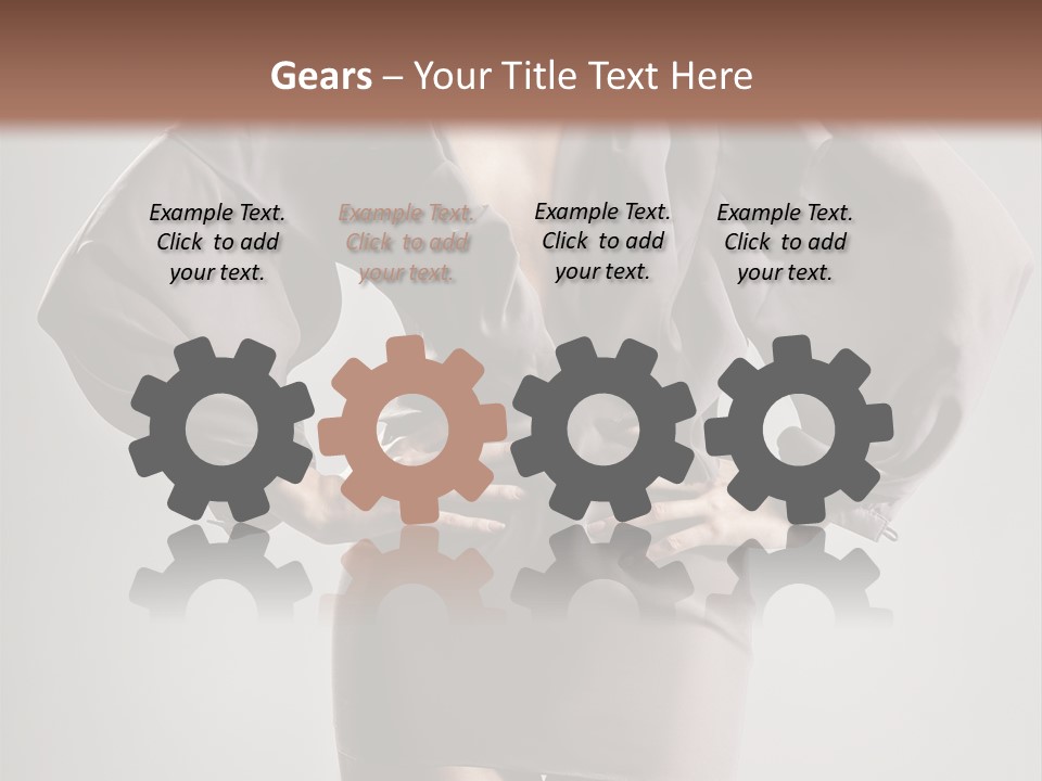 Person Clear Beauty PowerPoint Template