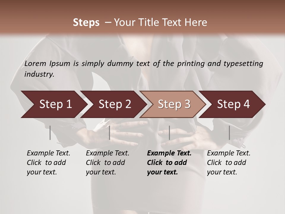 Person Clear Beauty PowerPoint Template