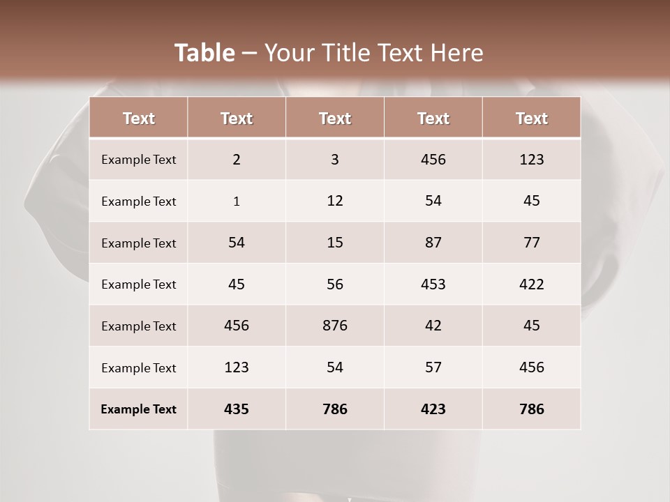 Person Clear Beauty PowerPoint Template