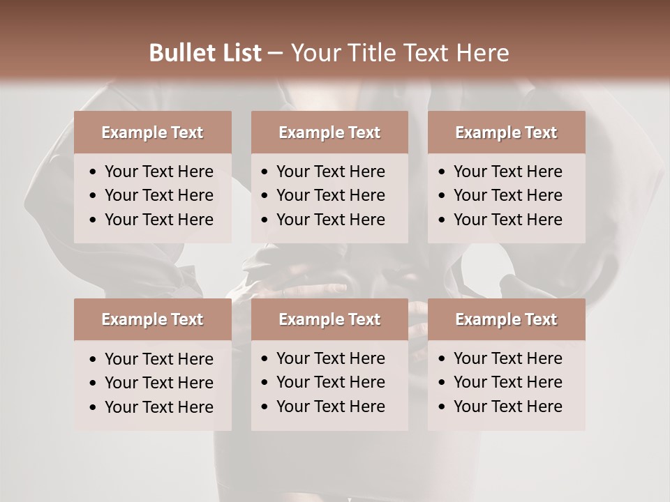 Person Clear Beauty PowerPoint Template