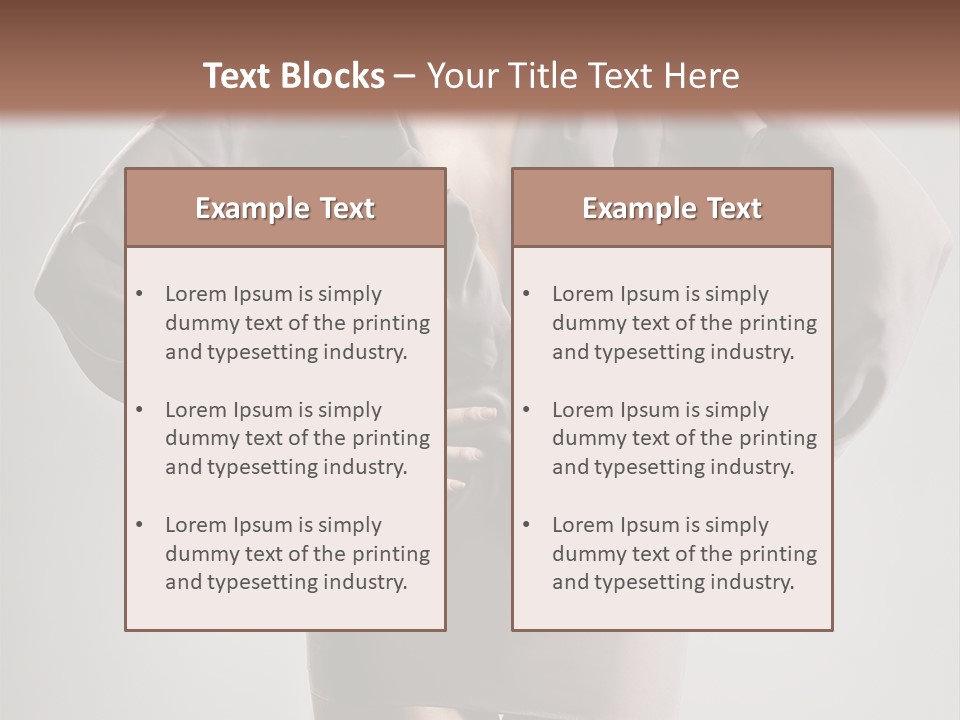 Person Clear Beauty PowerPoint Template